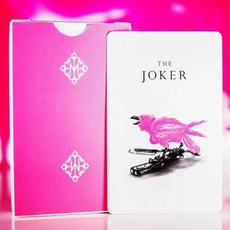 1 шт. розовые круглые карты Madison игральные размер колода покера USPCC ellusionist под