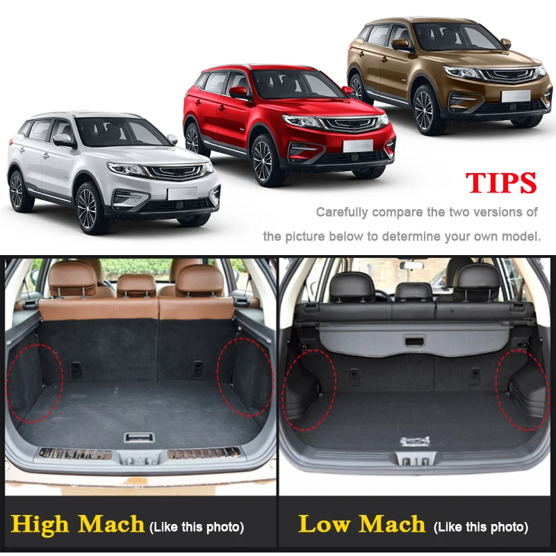 Для Geely Atlas Low/High Mach 2018 2019 автомобильный напольный коврик кожаный поднос ковер