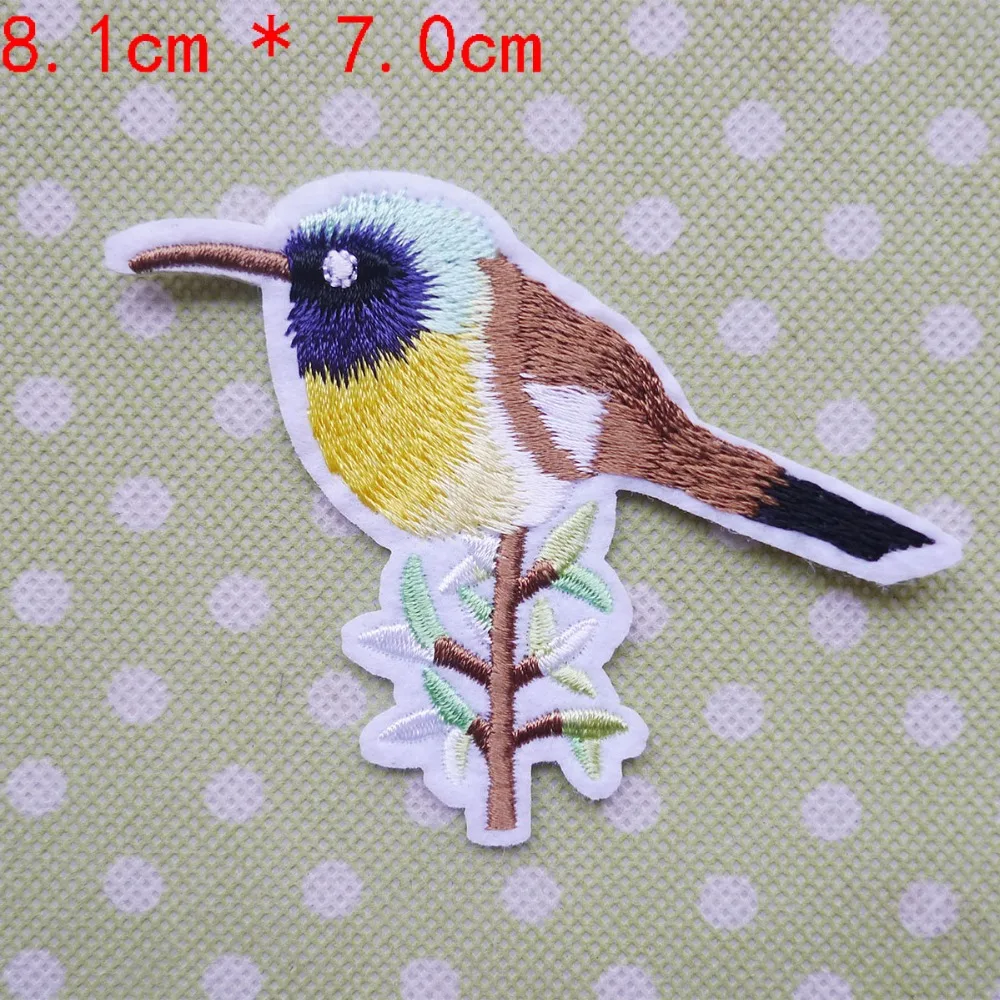 1 шт. 3D Симпатичные птички патчи с утюгом для одежды вышивка животным аппликация