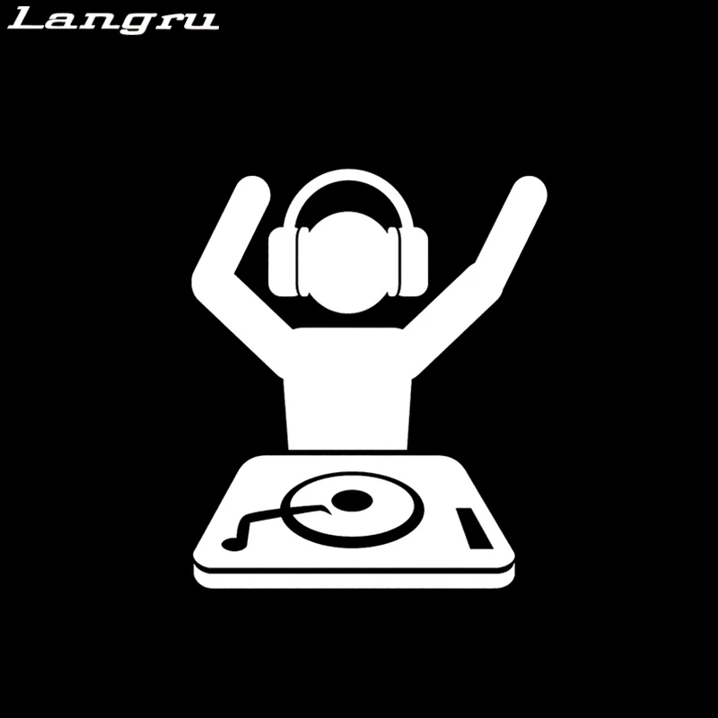 Langru Автомобильная наклейка Dj музыкальная упаковка узор движение виниловая
