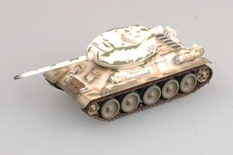 Собранный Танк модель масштаба 1:72 Статическая танка Российская версия/85 зимняя