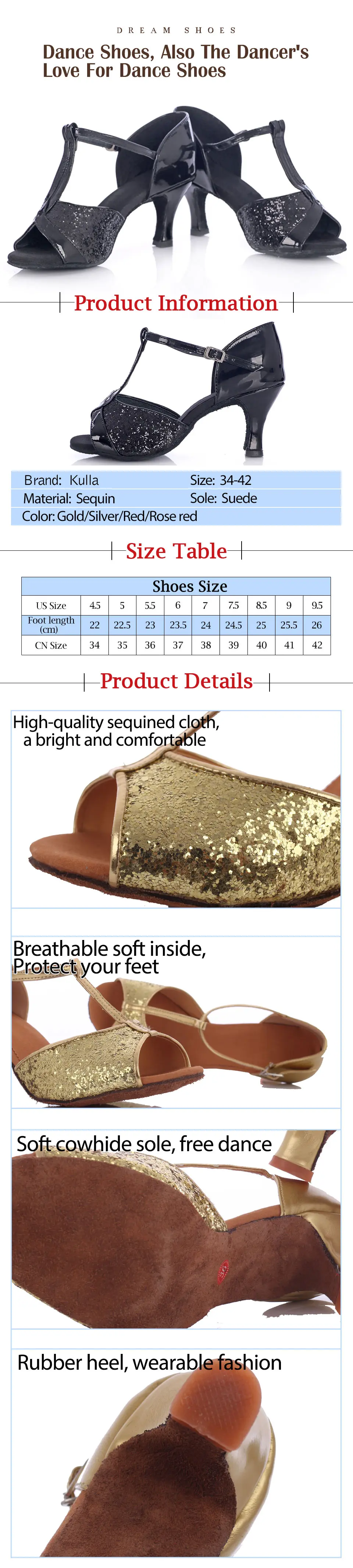 High Heeled Women Tango Salsa Dancing Shoes Heels 5/7cm Latin Ballroom Professional Dance Shoes Ladies Girls Wholesale Soft Sole