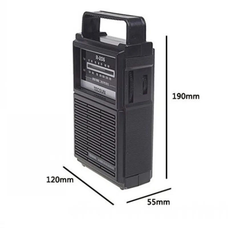 TECSUN R 206 полное фирменное Высокая чувствительность Портативный AM/FM/mw/SW1 6 multy Band