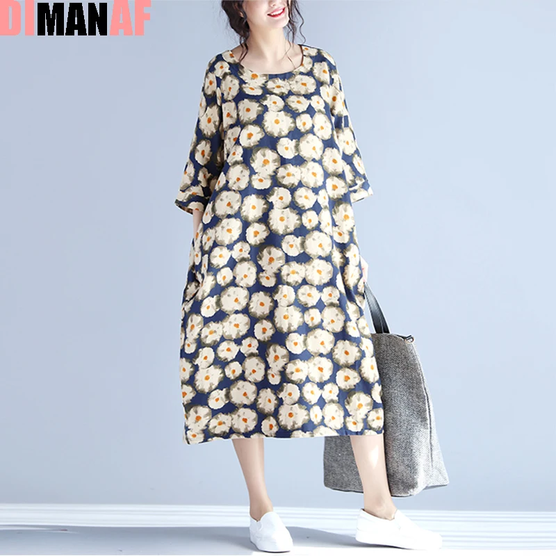 Летнее женское платье большого размера Цветочный принт белье женские