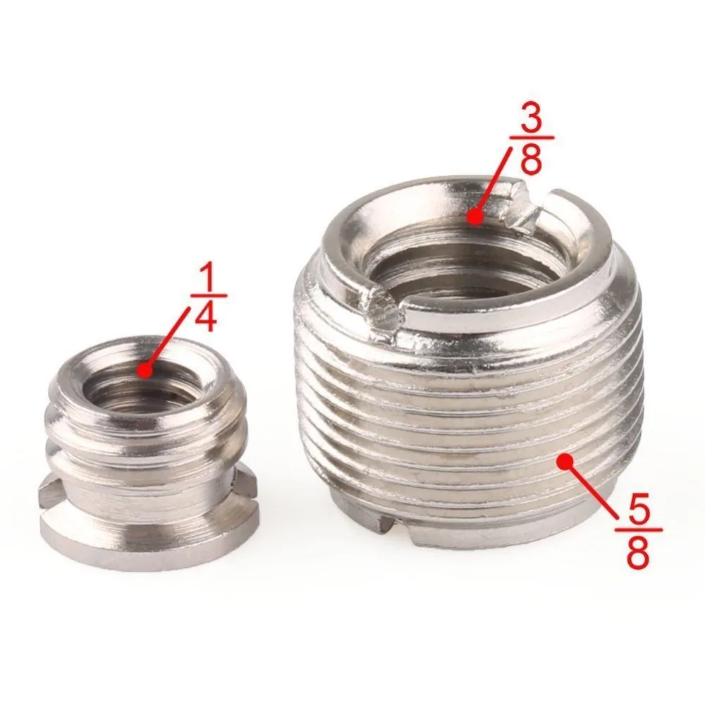 

Assembly Unit Microphone Mic Screw Clip Thread 1/4" to 3/8" + 3/8" to 5/8"
