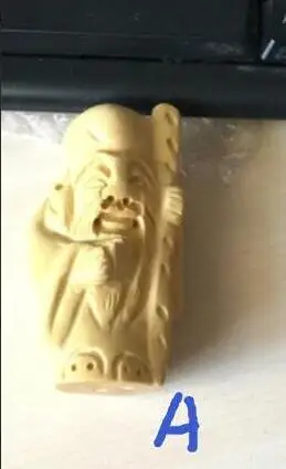 Китайский Старый Самшит ручной работы резьба shen xin netsuke|Статуи и скульптуры| |