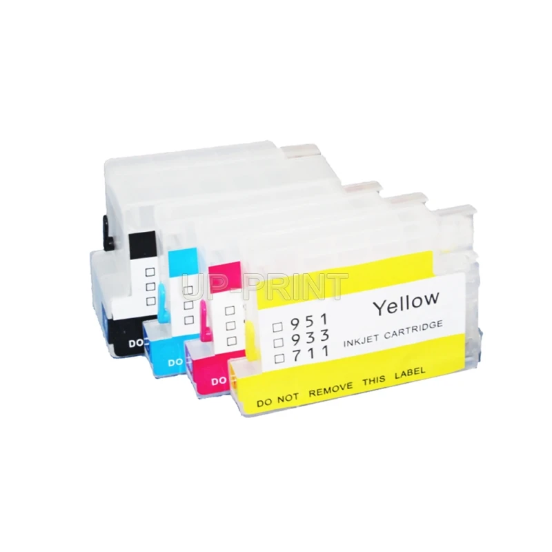 Новый комплект картриджей для заправки HP 932 933 950 951 711 ciss OfficeJet Pro 6100 6600 6700 7110 7610 без