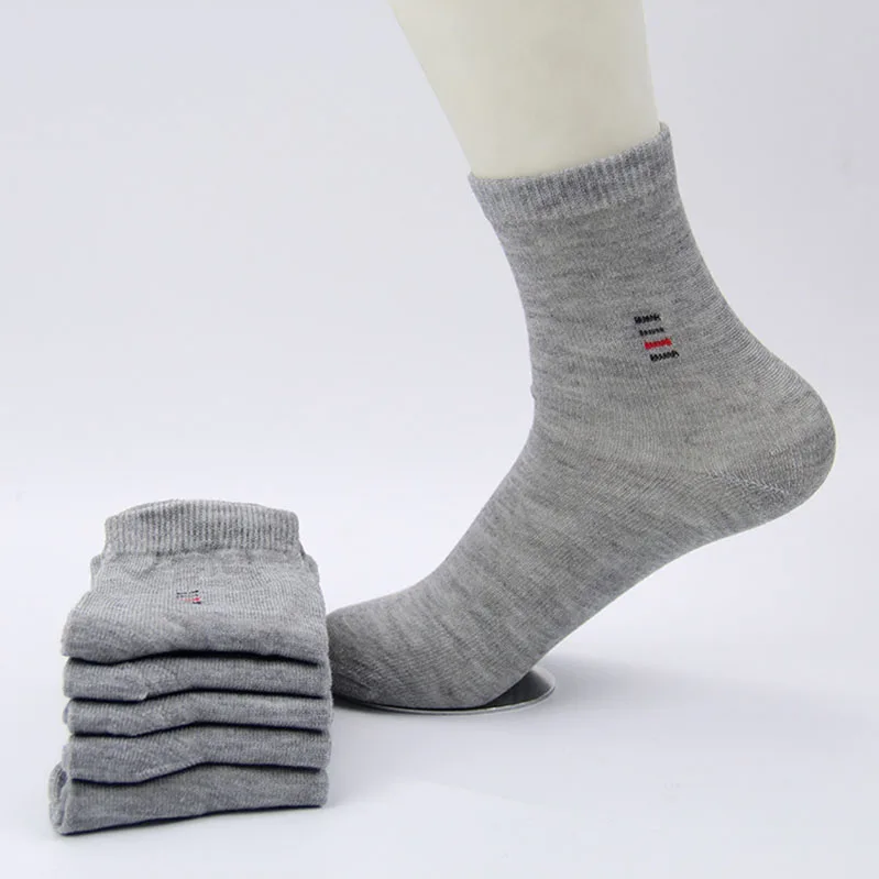 5 пар = 10 шт., низкая цена, мужские носки, классический бизнес бренд, Calcetines Hombre, носки для мужчин, высокое качество, дышащие хлопковые Повседневные носки