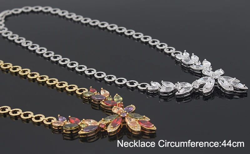 2017 Роскошные комплекты украшений в виде листьев и капель воды для свадьбы