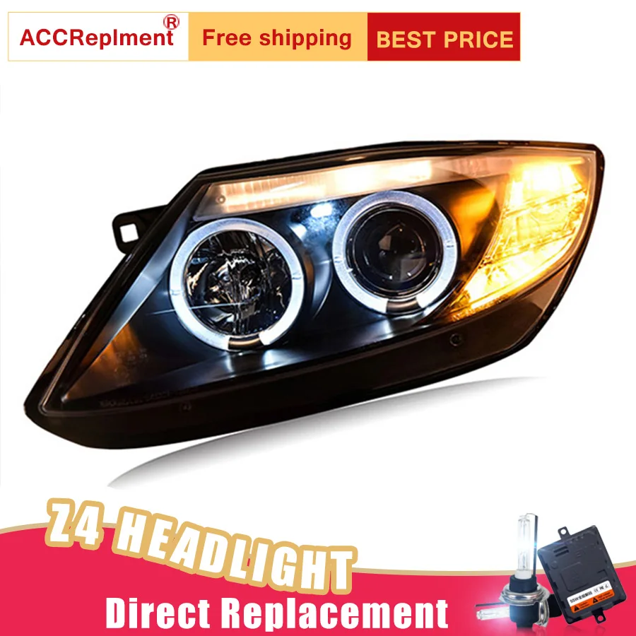 

2Pcs LED Headlights For BMW Z4 2004-2007 led car lights Angel eyes xenon HID KIT Fog lights LED Daytime Running Lights