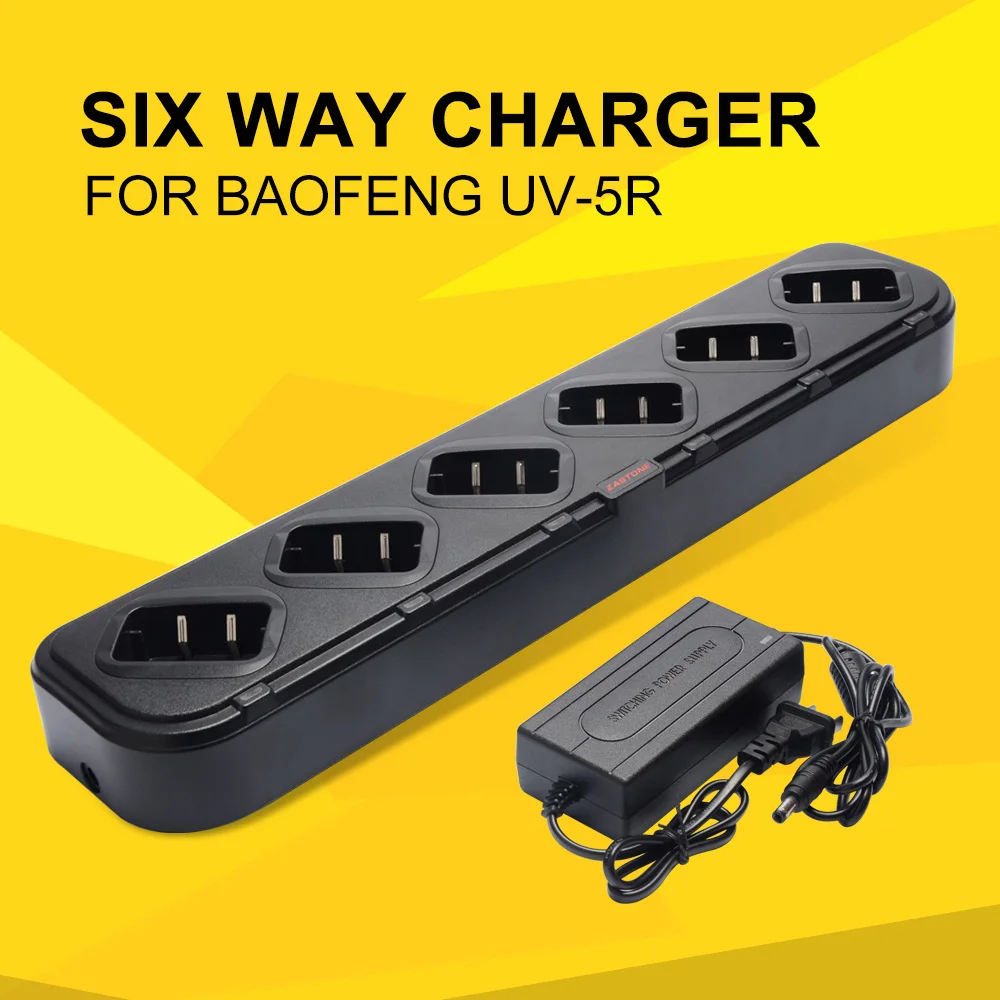 Шестиполосный Зарядное устройство зарядное для рации аксессуары портативной