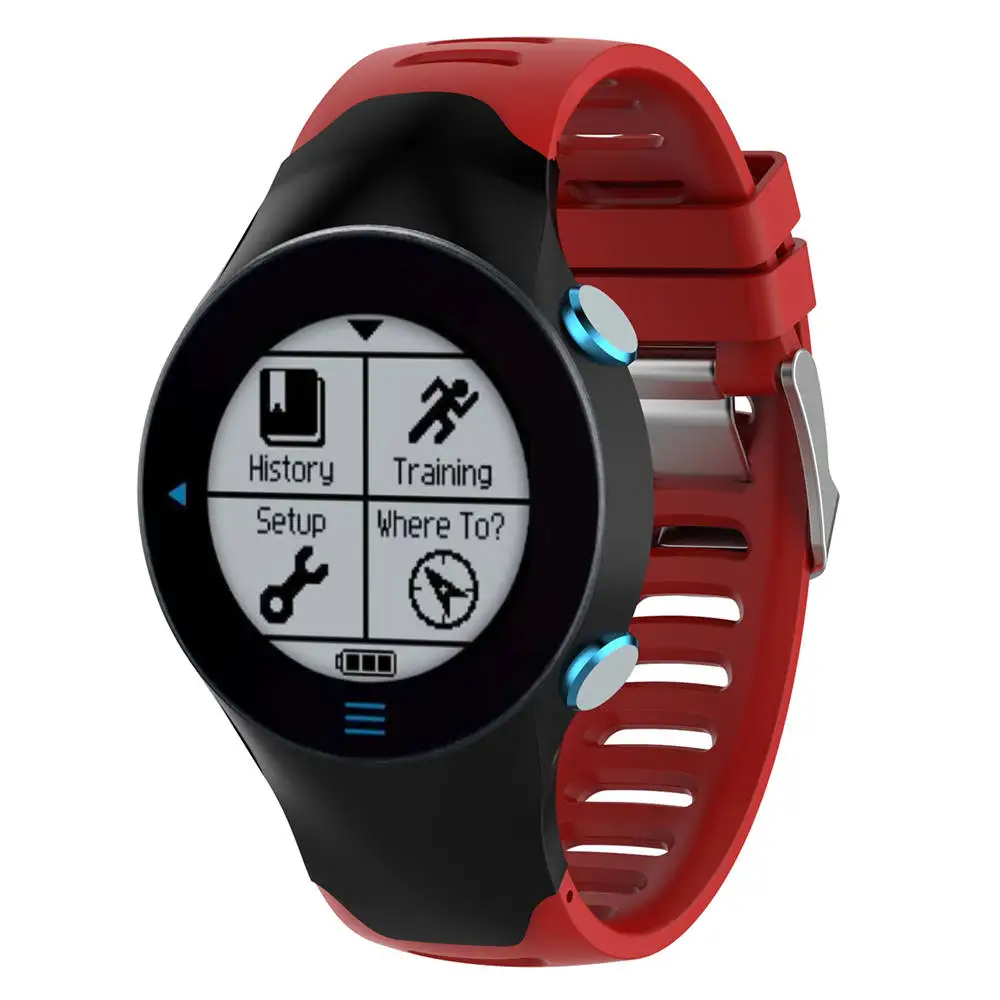 Ремешок силиконовый для смарт-часов Garmin Forerunner 610 7 цветов | Электроника