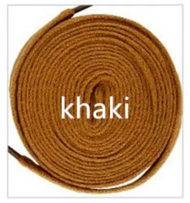 3 Pairs Khaki EID/3 пары; 100 см; высокое качество; полиэстер; модная спортивная повседневная обувь; однотонные кружевные шнурки на плоской подошве; Cordones Zapatilla; 15 цветов; шнурки - Цвет: 3 Pairs Khaki