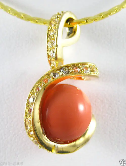 Подвеска 12 мм из натурального жемчуга в виде ракушек розового кораллового цвета