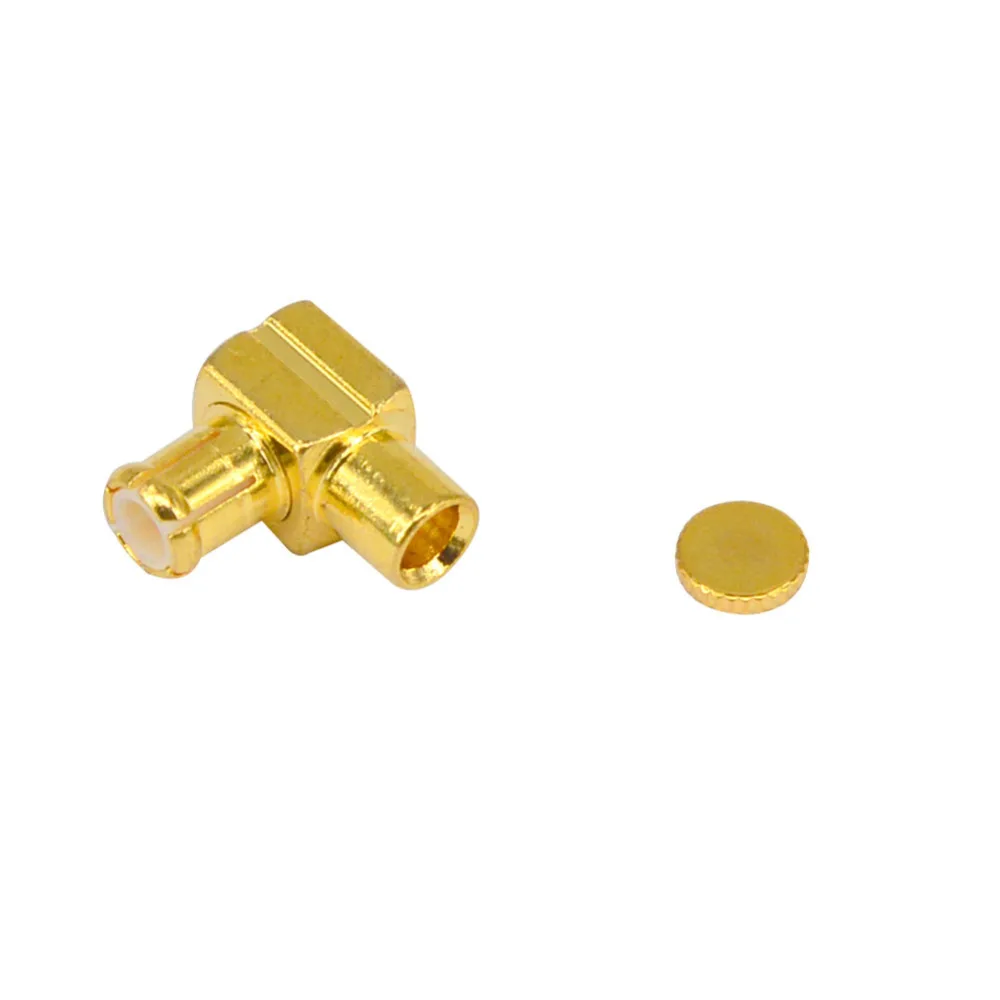 100 Pieces RF Coaxial Right Angle MCX MALE plug connector Soldering for RG405 cable goldplated Adapter |