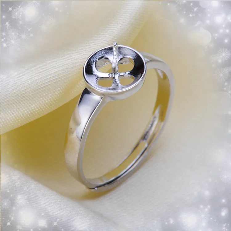 Новые классические регулируемые кольца женские с жемчугом сделай сам ювелирные