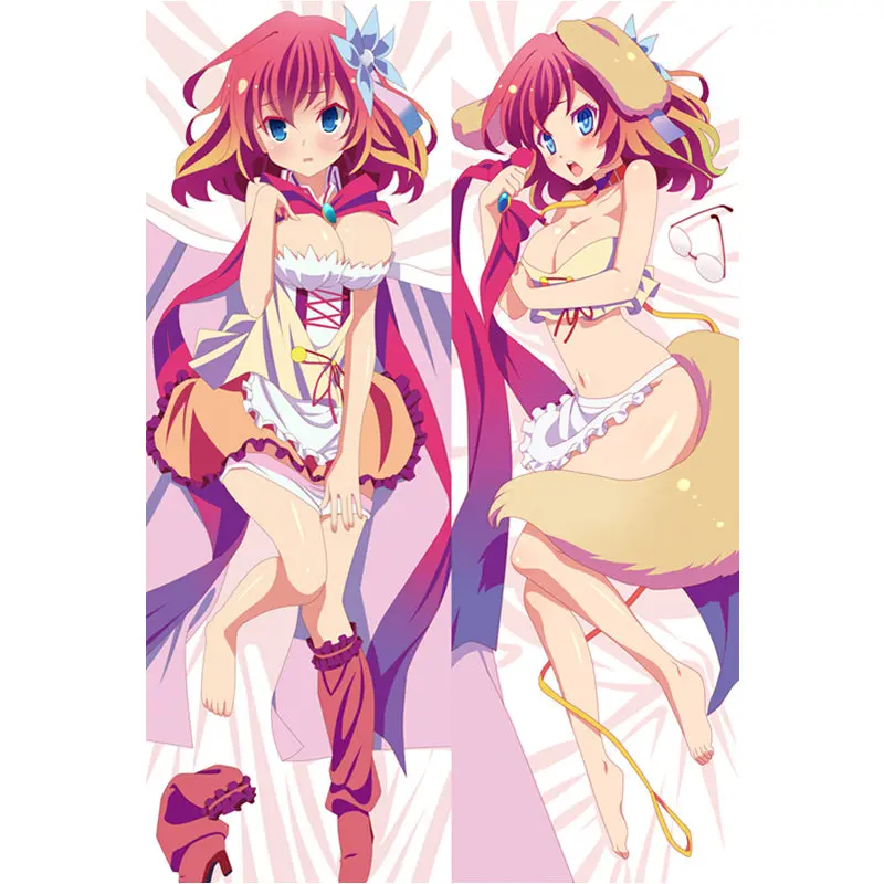 2WAY Аниме игры без жизни, накидка для подушки, Shiro Dakimakura Чехол для крутых мальчишек 3D двухсторонняя постельное белье облегающие жизнь тела подушку Чехол NG02A - Цвет: 2WAY