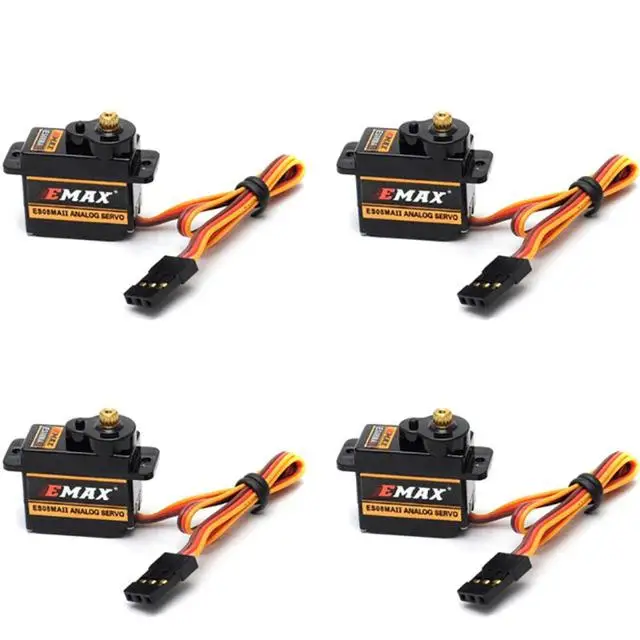 

LeadingStar 4pcs ES08MA Analog Metal Micro Servo