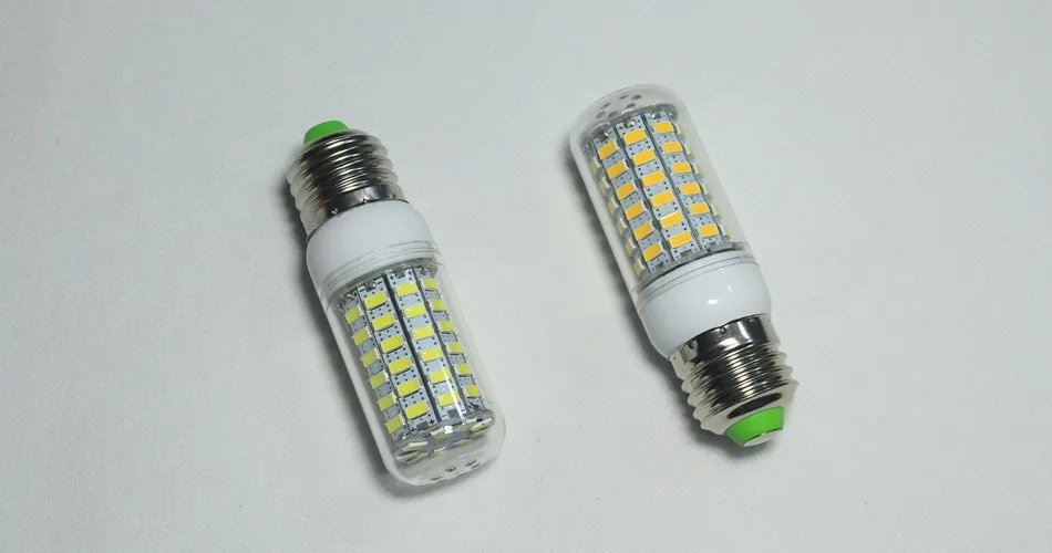 5 шт./лот Светодиодная лампа E27 E14 SMD 5730 Lamparas 24 36 48 56 69 72LED лампада 220V ампулы свеча Luz|e14