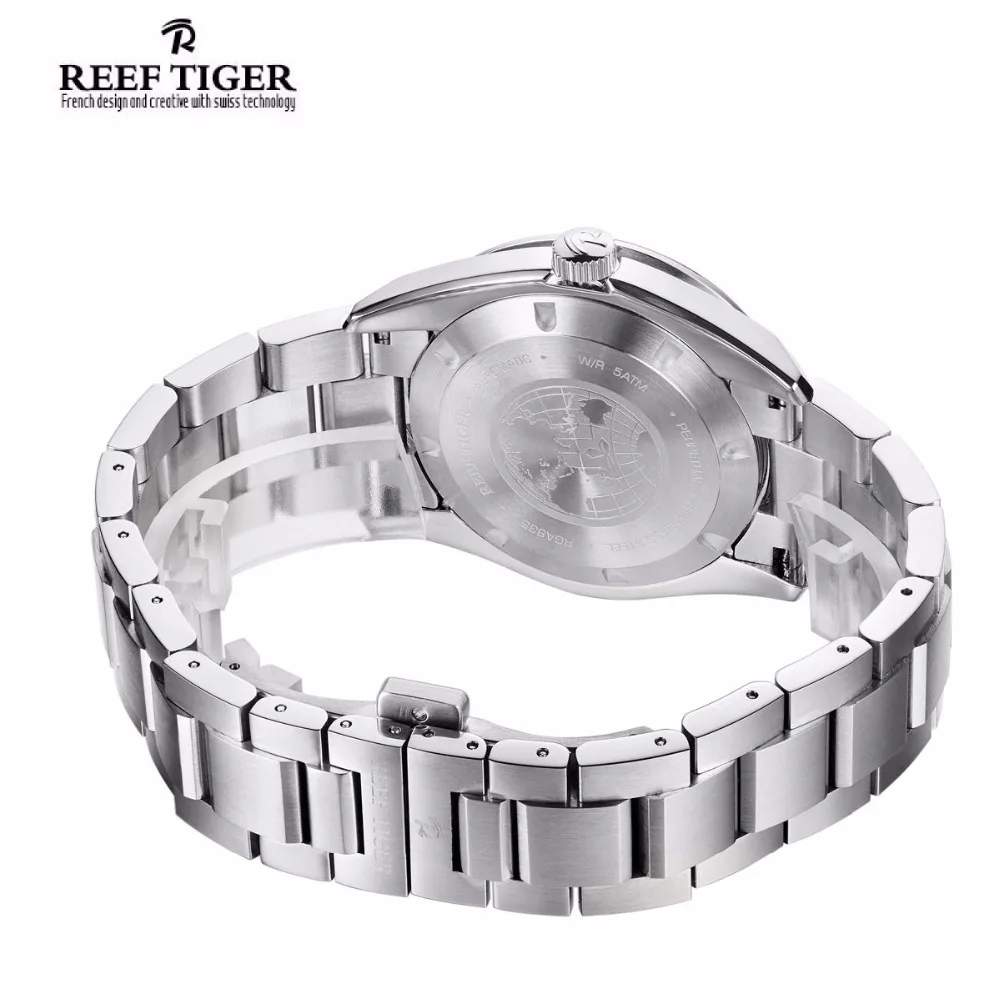 Reef Tiger Classic Serier RGA835 мужские деловые автоматические механические наручные часы