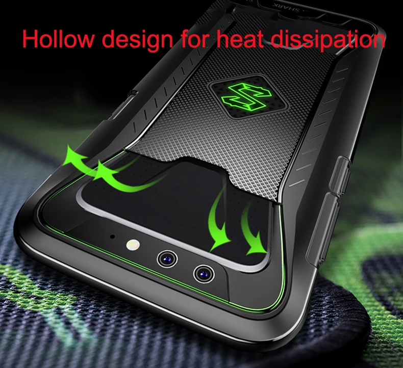 Xiaomi Black Shark Case RNX High quality TPU protection+Support external handle+cooling Fitted for black shark back cover |