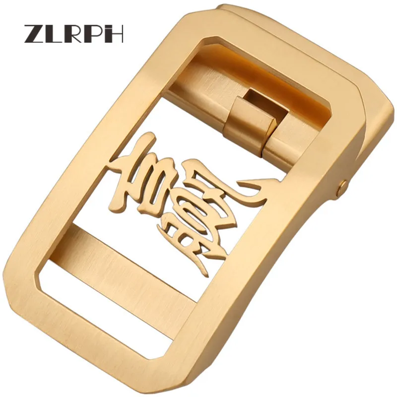 

ZLRPH Trendy design belt buckle head high-grade polished electroplating alloy automatic buckle belt buckle stainle steel