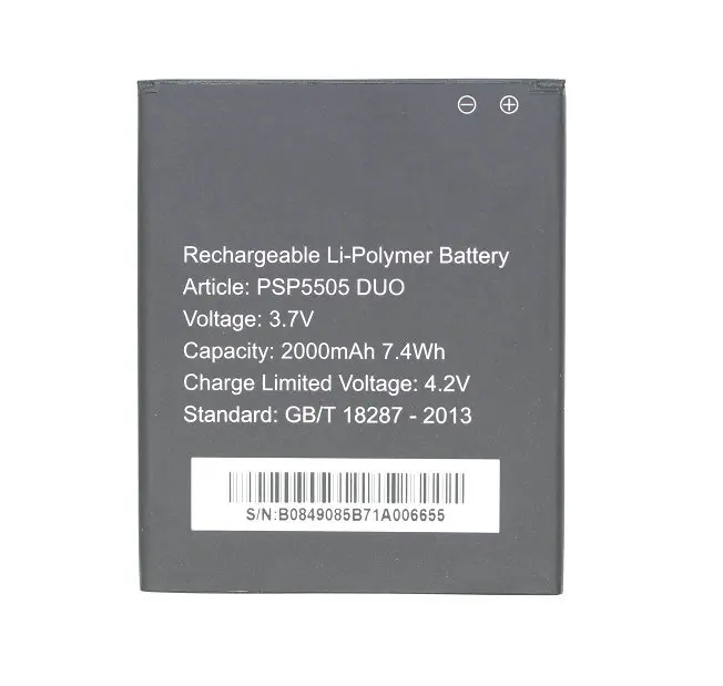 Seasonye 1x2000mAh/5505 WH PSP 5505 DUO 3.7VDC Сменный аккумулятор для Prestigio MultiPhone + код отслеживания |