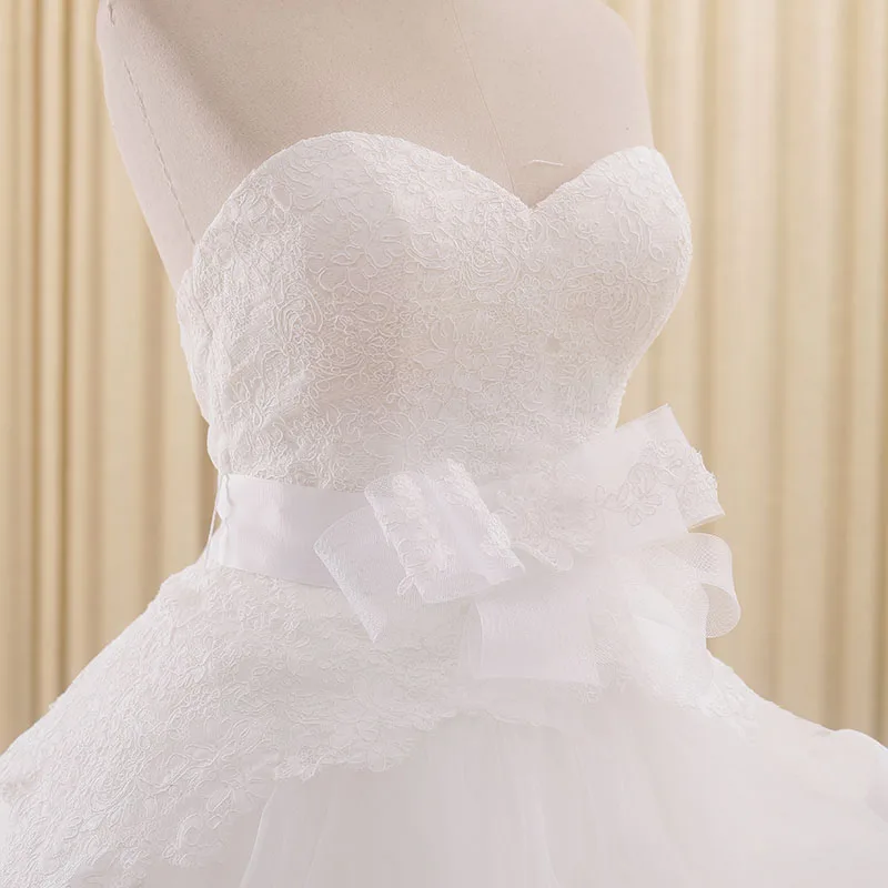 RSM66209 Vestidos Para Casamento Милая Тюль развертки поезд бальный наряд кружевные летние
