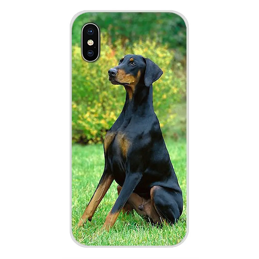 Доберман собака для Huawei Nova 2 3 2i 3i Y6 Y7 Y9 Prime Pro GR3 GR5 2017 2018 2019 Y5II Y6II прозрачный мягкий