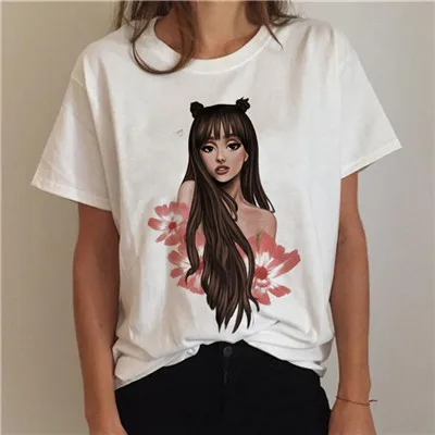 Ариана Гранде Футболка женская 7 колец Мода Harajuku спасибо, следующая футболка женская летняя уличная - Цвет: 1158