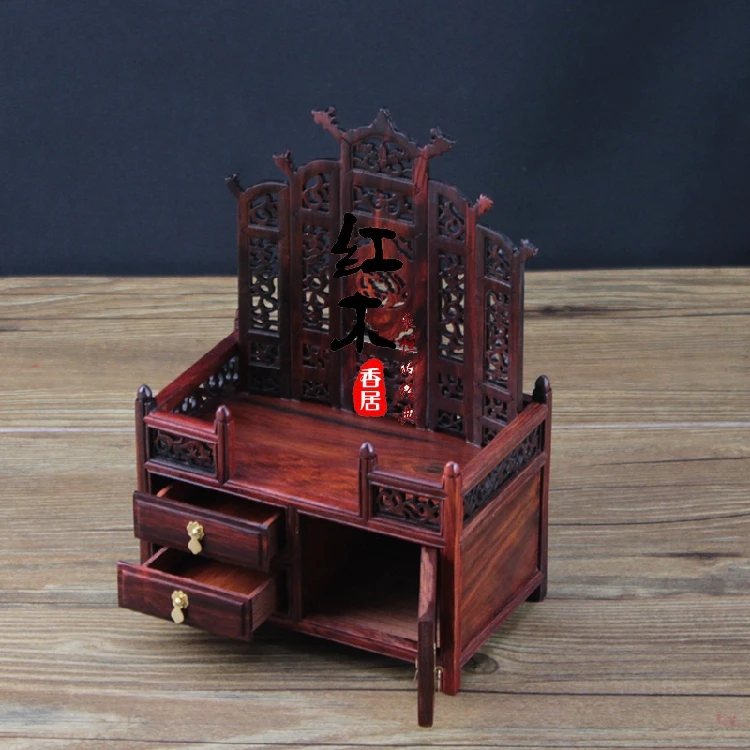 Палисандровый ладан из розового дерева высококачественный полый комод красного