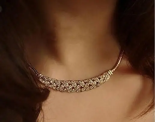 MINHIN High Quality Acrylic Romantic Choker Chain Necklace New Design Spiral Costume Jewelry Female Fashion Accessory | Украшения и