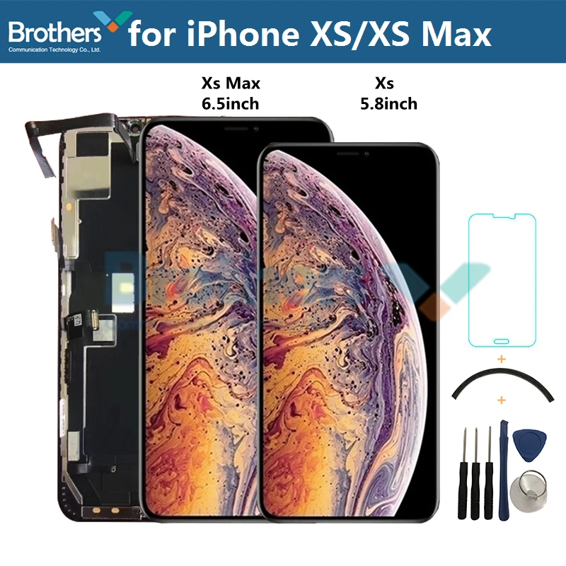 ЖК экран для iPhone Xs Max дисплей в сборе AMOLED сенсорный дигитайзер запасная часть