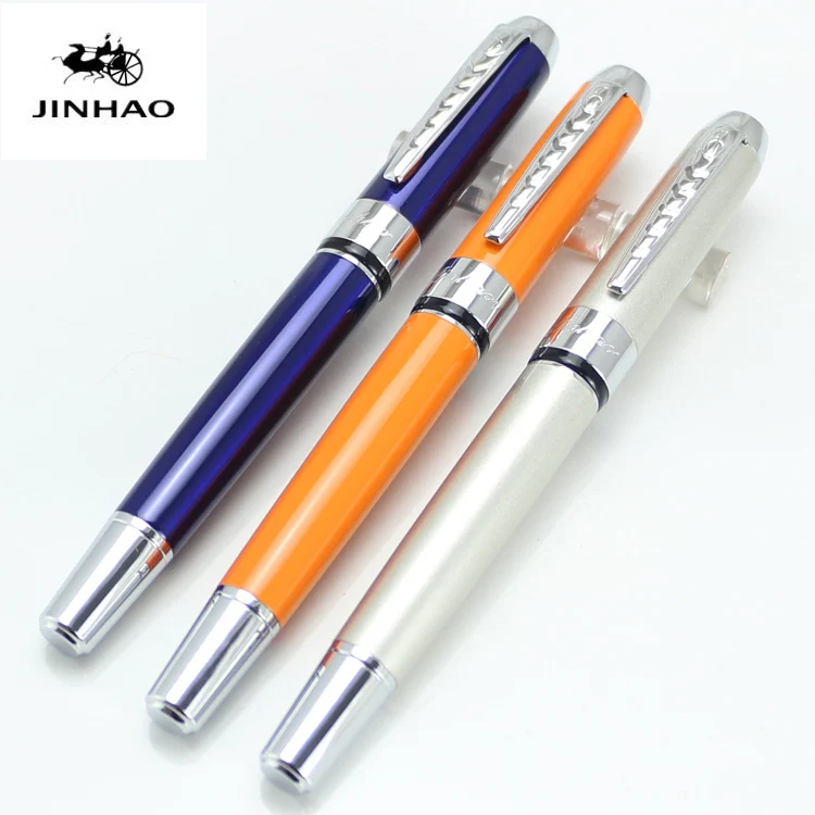 Ручка-роллер JINHAO 250 мм 17 цветов с серебристым наконечником со съемными
