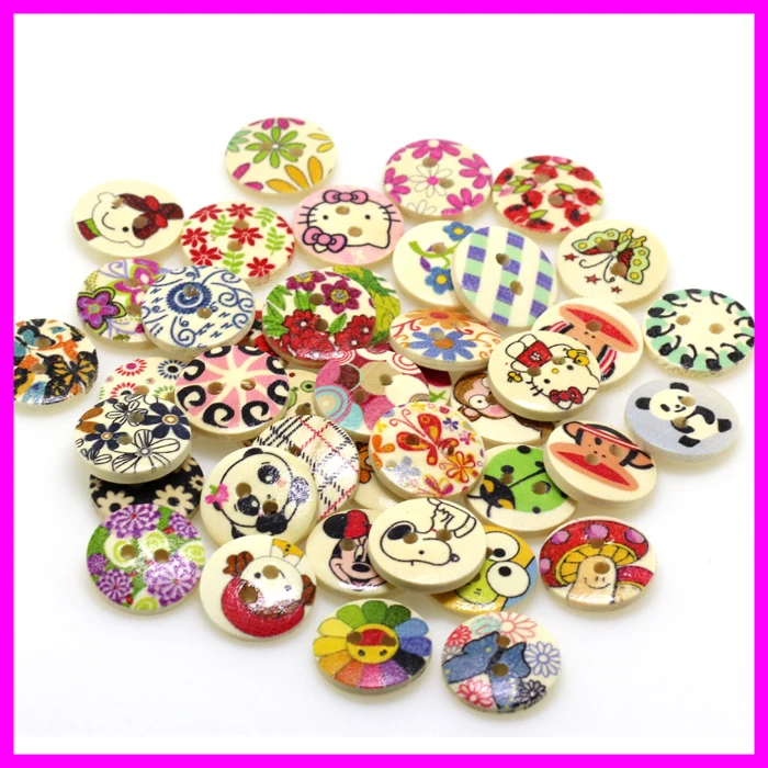 Модные милые круглые разноцветные дизайнерские узорные украшения аксессуары