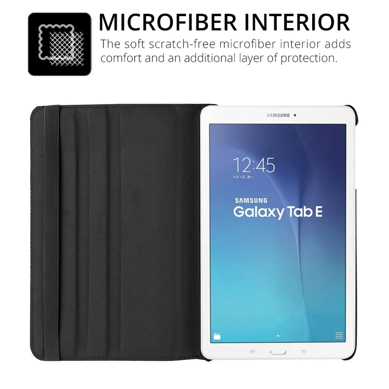 360 Вращающийся чехол для Samsung Galaxy Tab E 9 6 T560 T561 SM Тонкий из ПУ кожи с подставкой