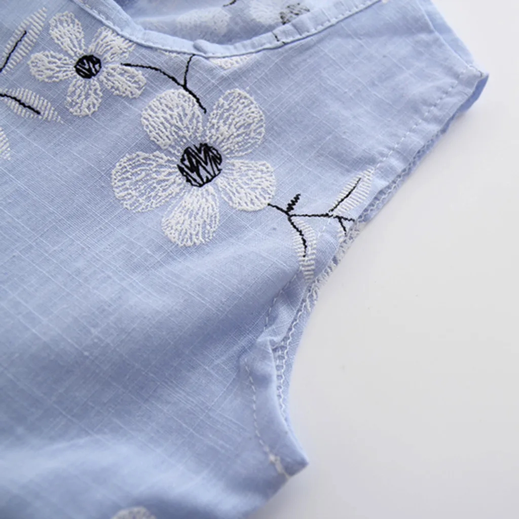 Летнее платье принцессы для маленьких девочек детское праздничное без рукавов