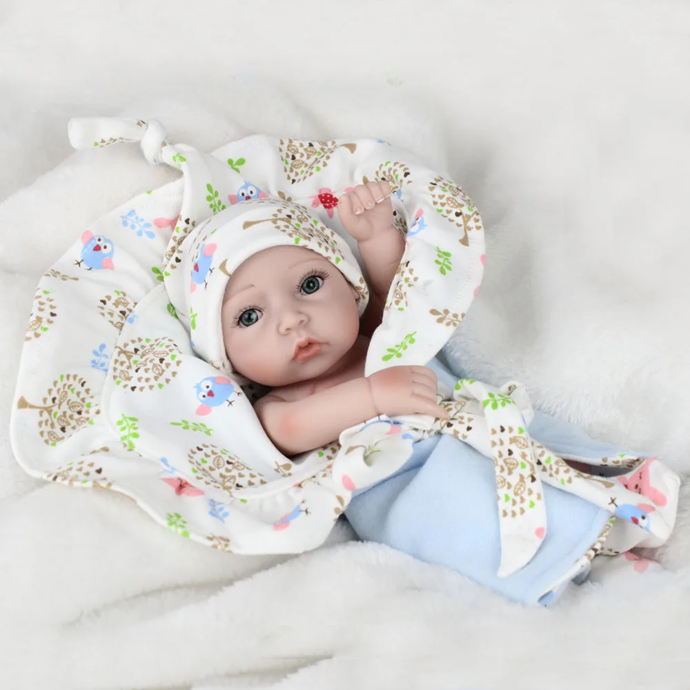 NPKDOLL 10 inch 28cm Full Silicone Reborn Baby Dolls Alive Lifelike Real Realistic Kids Babies Twins Bebe | Игрушки и хобби