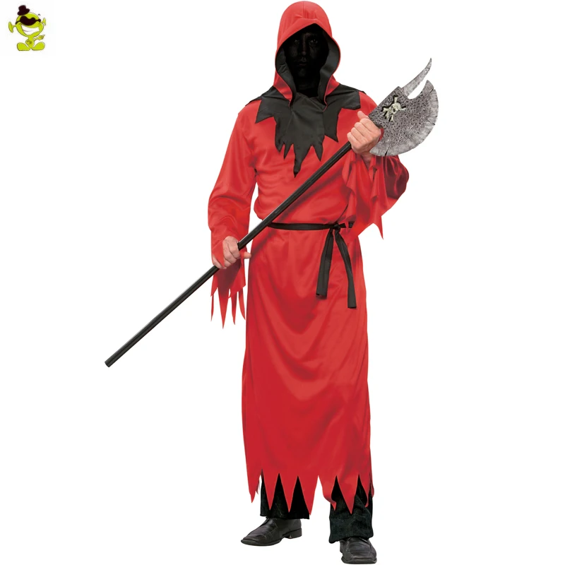 Мужской костюм Гуль на Хэллоуин красный для косплея взрослых мужской ужас смерти