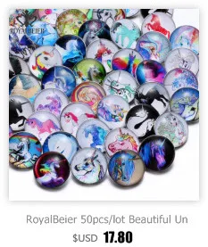 RoyalBeier, 50 шт./лот, тематический смешанный акриловый стеклянный амулет, отражающий красочный светильник, 18-20 мм, кнопки, сделай сам, оснастка, ювелирное изделие KZHM109