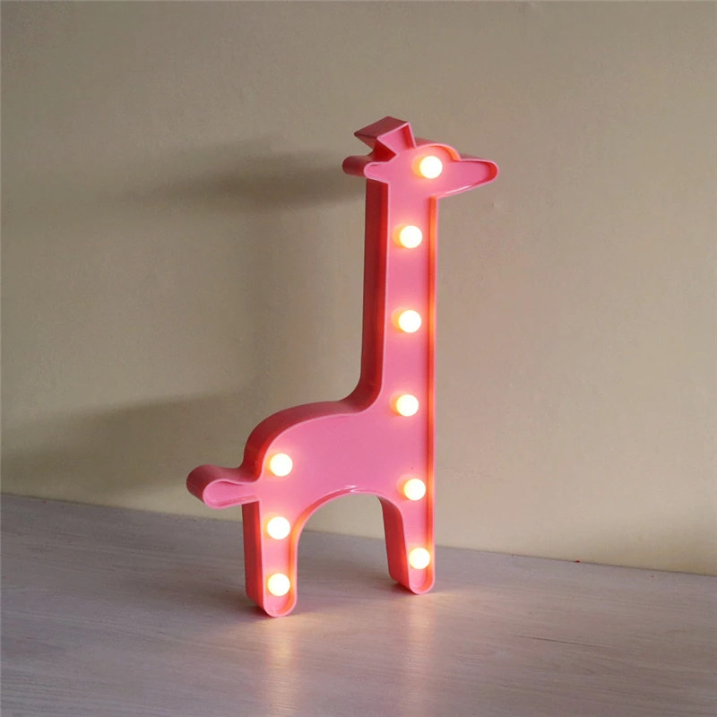 Светодиодный ночник ZESOL яркий гибкий мини светильник USB с изображением жирафа и