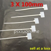 200pcspack ds139 3100mm width 2 5mm zip ties write on ethernet wire power cable label mark tags drop shipping russia