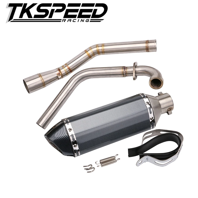 Выхлопной соединение трубы глушитель мотоцикл Mid подпушка для Yamaha R15 + 51 мм