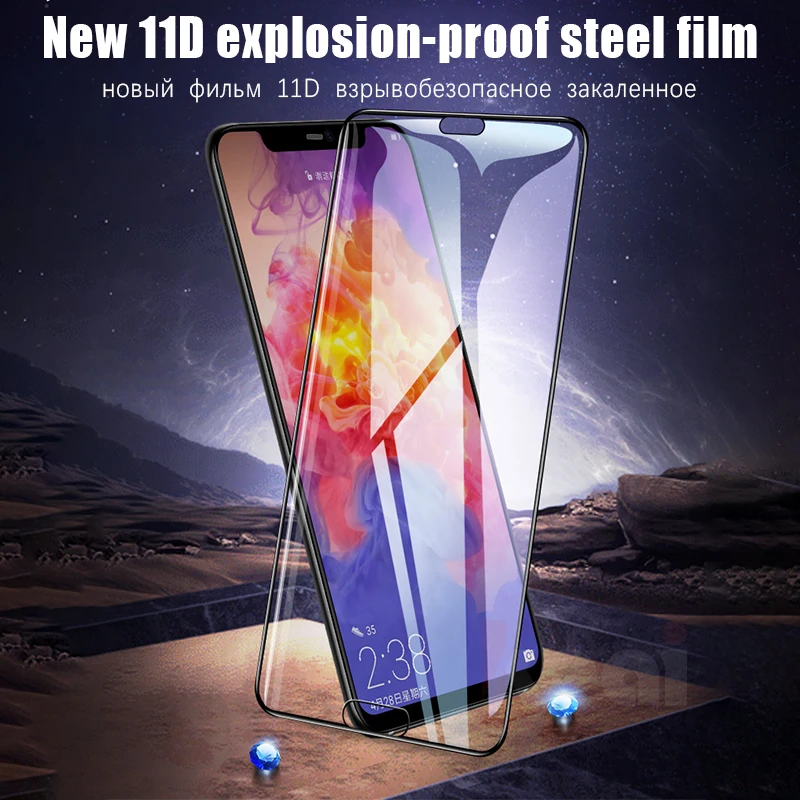 11D полное защитное закаленное стекло для Huawei P Smart 2019 2018 HD Защита экрана Mate 20 10 P30 P20