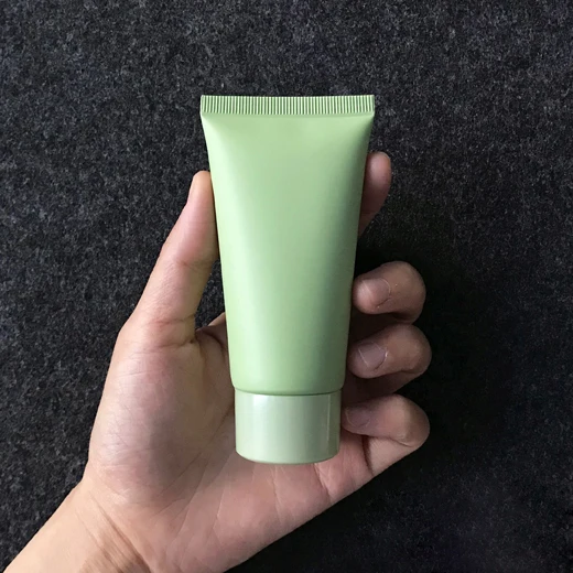 

50g 50pcs/lot Matte Green Plastic Cosmetic Squeeze Soft Tube with screw cap 50ml Empty Frost Facial Cleanser Cream Lotion Bottle