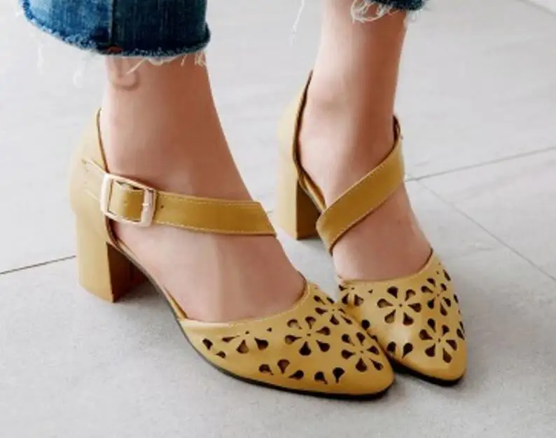 Женская обувь вырезами цветок Chaussure Zapatos Mujer женские офисные летние Искусственная