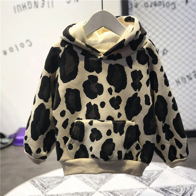 Dairy Cattle Even The Clothes Cow Spots Warm Boy Thicken Hoodies modis Winter Kids For |