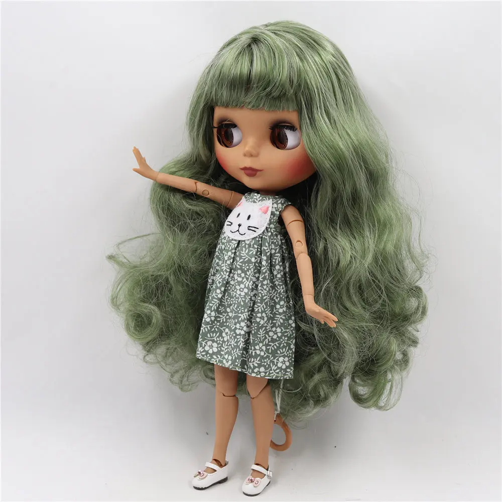 Кукла Blyth BL4299/8800 с черной кожей и матовым лицом|Куклы| |