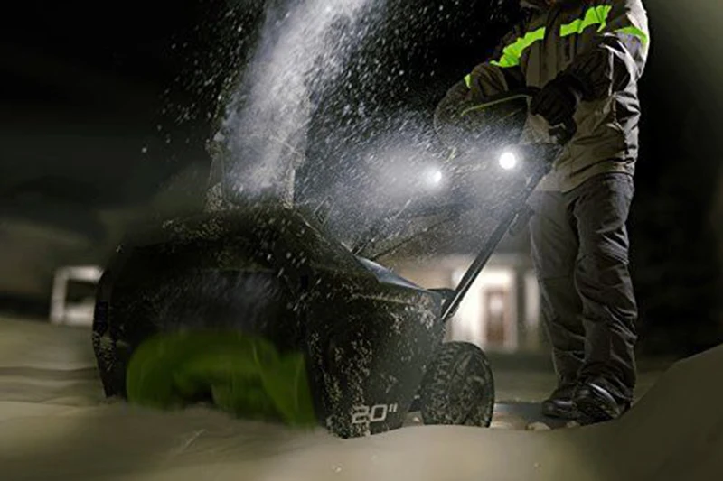 Greenworks PRO 20-дюймовый 80V аккумуляторная снегоочиститель, 5,0 AH Батарея в комплекте