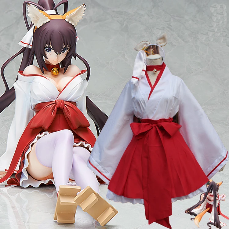 Сексуальный бесконечный Стратос Косплей Костюм японского Аниме кимоно платье